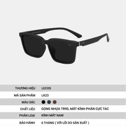 [4-25/9 TẶNG QUÀ TRUNG THU 599K] Kính Mắt Tròn Retro LECOS LK23 Gọng Tr90 Siêu Nhẹ đi Làm Gặp Đối Tác 4
