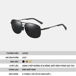 Kính Mắt Tròn Retro LECOS LK21 Gọng Thép Không Gỉ đi Làm Gặp Đối Tác 4