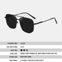 Kính Mắt Tròn Retro LECOS LK19 Gọng Thép Không Gỉ Lái Xe Dạo Phố 4