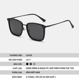 [4-25/9 TẶNG QUÀ TRUNG THU 599K] Kính Mắt Tròn Retro LECOS LK17 Chống Tia Uv400 Chống Chói đi Nắng 6