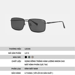 Kính Mắt Tròn Retro LECOS LK13 Gọng Đồng Bền Chắc Chống Chói đi Nắng 4