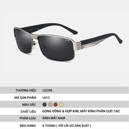 Kính Mắt Tròn Retro LECOS LK12 Gọng Đồng Bền Chắc Thời Trang Ngoài Trời 4
