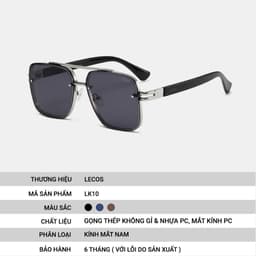 Kính Mắt Tròn Retro LECOS LK10 Chống Tia Uv400 Chống Chói đi Nắng 2