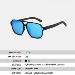 Kính Mắt Tròn Retro LECOS LK8 Gọng Tr90 Siêu Nhẹ Thời Trang Ngoài Trời 4