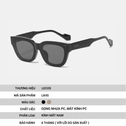 Kính Mắt Tròn Retro LECOS LK45 Tròng Phân Cực Chống Lóa đi Làm Gặp Đối 3