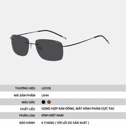 Kính Mắt Tròn Retro LECOS LK44 Gọng Đồng Bền Chắc Thời Trang Ngoài Trời 3