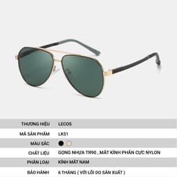 Kính Mắt Tròn Retro LECOS LK51 Gọng Tr90 Siêu Nhẹ Du Lịch đi Biển 2
