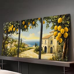 COMBO 3 Tranh Canvas Treo Tường Phong Cách Thiên Nhiên Decor Nhà - Bộ Tranh Trang Trí Phòng Khách, Phòng Ngủ, Homestay. 1