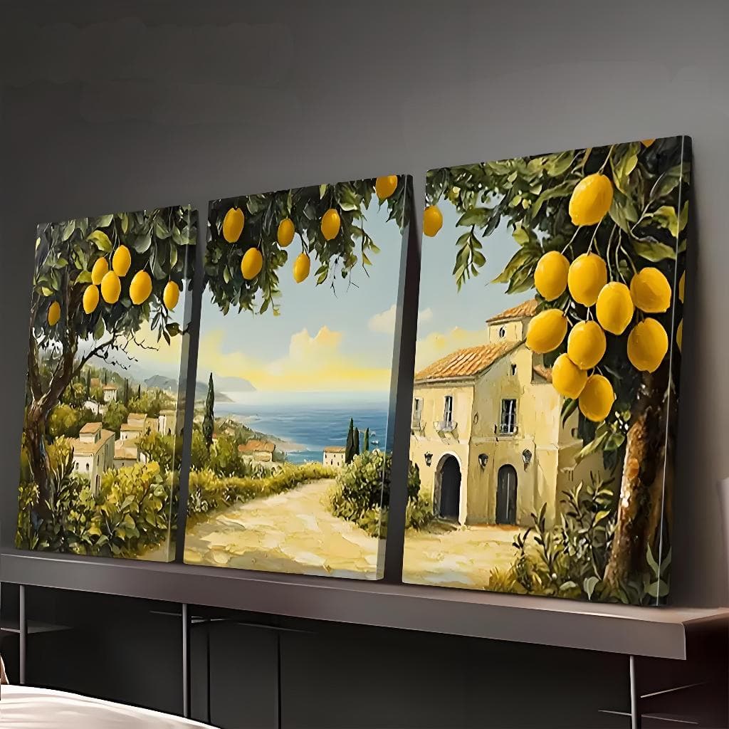 COMBO 3 Tranh Canvas Treo Tường Phong Cách Thiên Nhiên Decor Nhà - Bộ Tranh Trang Trí Phòng Khách, Phòng Ngủ, Homestay.