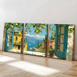 COMBO 3 Tranh Canvas Treo Tường Phong Cách Thiên Nhiên Decor Nhà - Bộ Tranh Trang Trí Phòng Khách, Phòng Ngủ, Homestay. 2
