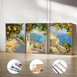 COMBO 3 Tranh Canvas Treo Tường Phong Cách Thiên Nhiên Decor Nhà - Bộ Tranh Trang Trí Phòng Khách, Phòng Ngủ, Homestay. 3