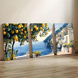 COMBO 3 Tranh Canvas Treo Tường Phong Cách Thiên Nhiên Decor Nhà - Bộ Tranh Trang Trí Phòng Khách, Phòng Ngủ, Homestay. 5