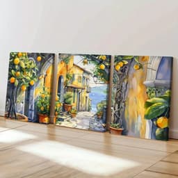 COMBO 3 Tranh Canvas Treo Tường Phong Cách Thiên Nhiên Decor Nhà - Bộ Tranh Trang Trí Phòng Khách, Phòng Ngủ, Homestay. 4