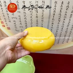Bát thả hoa cao cấp ĐẠI PHÁT, Bát Thả Hoa Minh Đường Tụ Thủy Đá Onix Hàng Cao Cấp 8