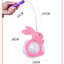 Lồng đèn trung thu hình thỏ hồng phát sáng mẫu mới hottrend tích hợp sẵn p.in 5