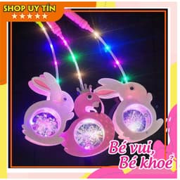 Lồng đèn trung thu hình thỏ hồng phát sáng mẫu mới hottrend tích hợp sẵn p.in 1