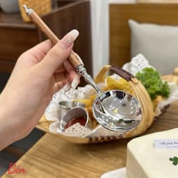 Thìa Inox Mix Cán Gỗ Cao Cấp Sang Trọng 6