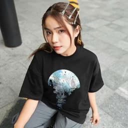 Áo thun Unisex Nam Nữ in hình Khung cảnh sau cánh quạt, chất cotton 100% - BOONE - BNE00157 1