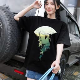 Áo thun Unisex Nam Nữ in hình Khung cảnh sau cánh quạt, chất cotton 100% - BOONE - BNE00157 6