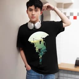 Áo thun Unisex Nam Nữ in hình Khung cảnh sau cánh quạt, chất cotton 100% - BOONE - BNE00157 5