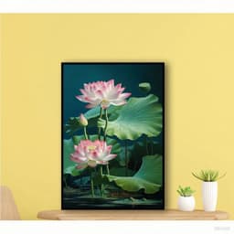 Thương hiệu mới Lotus Canvas Vẽ tranh tường, tranh tường, tranh trang trí nội thất, nhà thờ, thiền định, nhà hàng chay, 7