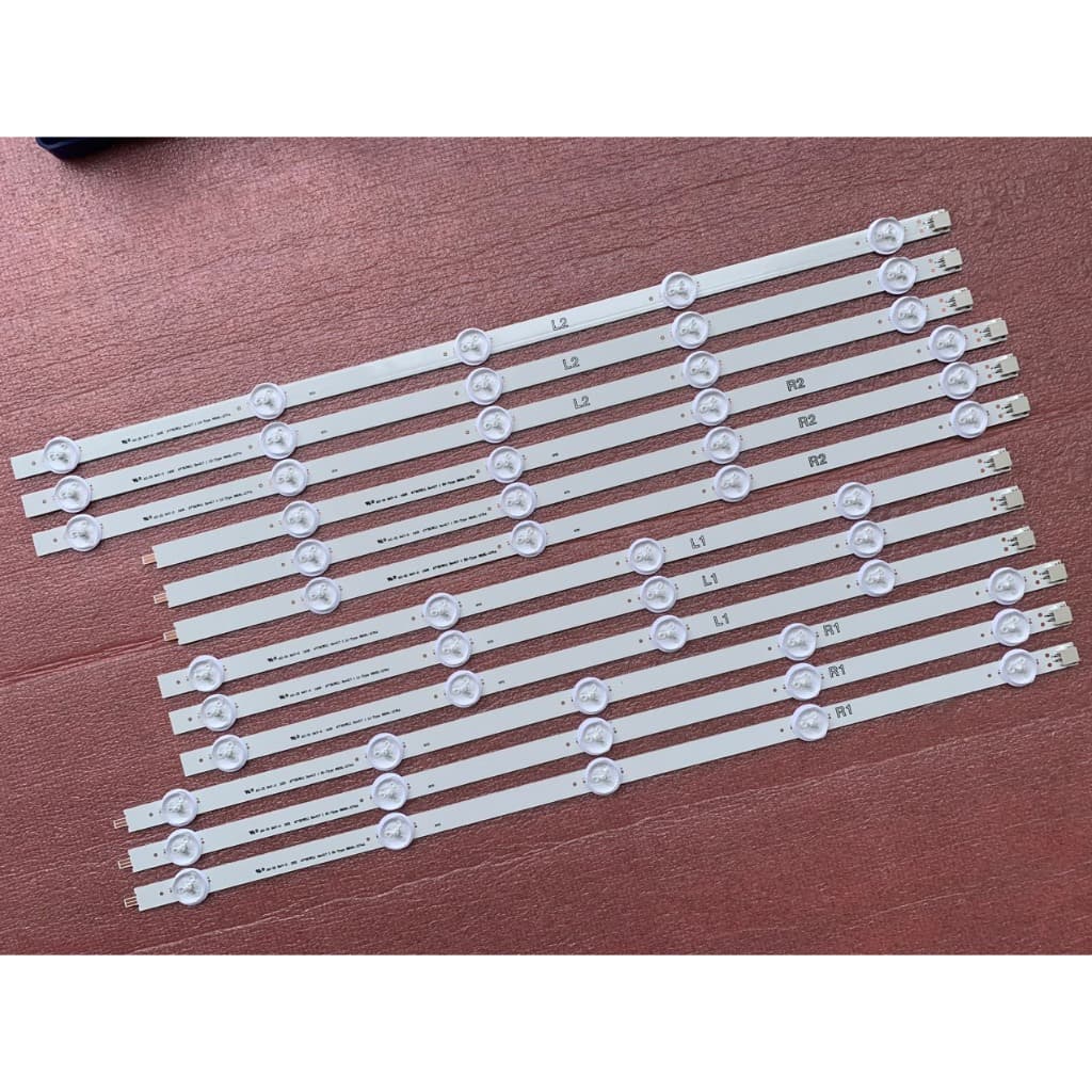 BỘ LED TIVI LG 47LN5200 47LN5400 47LN5700 47LN575 47LN578 47LA620 47LP360. CHÓA NHỎ 3V, MỚI 100%, BỘ 6 THANH DÀI