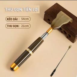 Cây Gãi Lưng, Gậy Gãi Ngứa Cao Cấp Thép Mangan Chống Gỉ Phong Cách, Rút Gọn Kéo Dài 5 Mức, Kèm Đầu Lăn Từ Tính 9