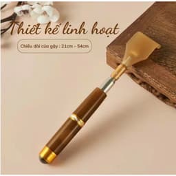 Cây Gãi Lưng, Gậy Gãi Ngứa Cao Cấp Thép Mangan Chống Gỉ Phong Cách, Rút Gọn Kéo Dài 5 Mức, Kèm Đầu Lăn Từ Tính 8