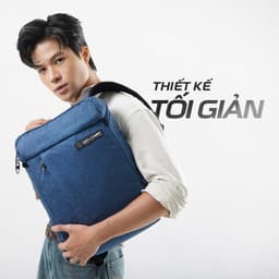 Balo latop văn phòng  SimpleCarry K7 Thiết Kế Nhiều Ngăn, Túi Hình Hộp, Chống Sốc Tốt laptop 14inch 2