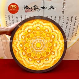Hào quang phật, Hào quang trang trí ban thờ, ban thần tài, led trang trí, led tròn treo tường 4