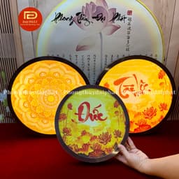 Hào quang phật, Hào quang trang trí ban thờ, ban thần tài, led trang trí, led tròn treo tường 7