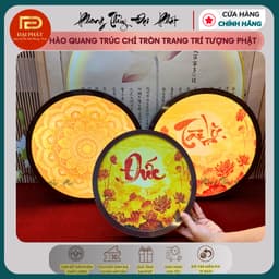 Hào quang phật, Hào quang trang trí ban thờ, ban thần tài, led trang trí, led tròn treo tường 1