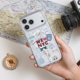 Ốp Lưng Trong Suốt SwitchEasy cho iPhone 17 Pro Max / 17 Pro / 17 Air, CITY Style M Pattern, in 3D, Chống Sốc 3