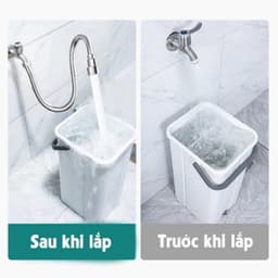 Dây nối vòi nước vạn năng, xoay 720 độ chất liệu inox 304 chống gỉ, chịu nhiệt sử dụng đa năng cho nhiều loại vòi 3