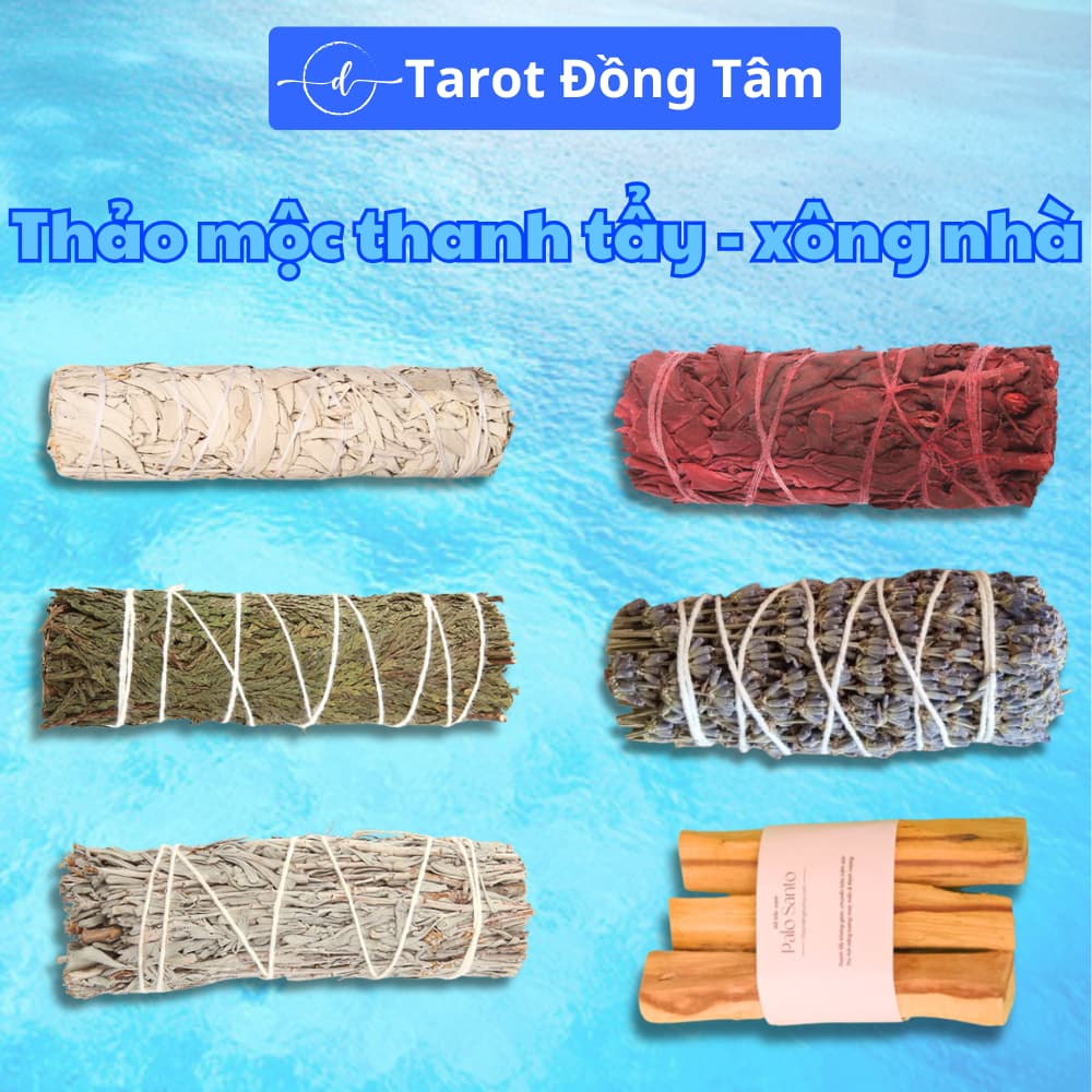 Tổng Hợp Xô Thơm & Thảo Mộc Xông Nhà Thanh Tẩy Không Gian Sống Palo Santo Tarot Đồng Tâm