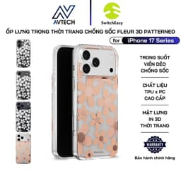 Ốp Lưng SwitchEasy Fleur 3D Patterned cho iPhone 17 Pro Max / 17 Pro / 17 Air / 17,Hiệu Ứng 3D Thời Trang, Chống Sốc 1