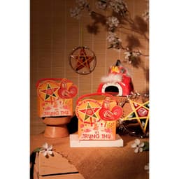 Hộp BÁNH TRUNG THU đựng 1 bánh (KHÔNG BÁNH) họa tiết gần gũi, tôn vinh nét đẹp truyền thống 1