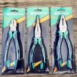 Kìm Điện, Kìm Cắt và kềm nhọn, bộ 3 kìm xanh GF 6’’và 8’’ thiết kế chắc chắn bền đẹp, tiện dụng. 2
