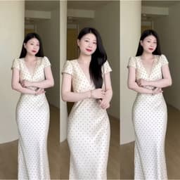 Xukadress-ĐẦM BI LỤA( sz S M L) TÔN DÁNG SANG CHẢNH GỢI CẢM ( chất lụa lót 2 lớp) 4