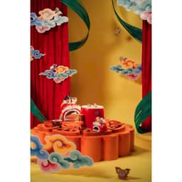 Set 3 MÂY NGŨ SẮC trang trí decor background trung thu, sự kiện,lễ hội. 7
