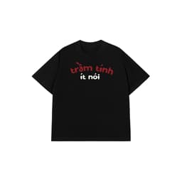 Áo Vớ Vẩn Vui Tươi Áo Thun TRẦM TÍNH ÍT NÓI Cotton 100% Oversize REDLABEL Nam Nữ TS56 5