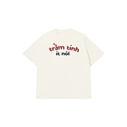 Áo Vớ Vẩn Vui Tươi Áo Thun TRẦM TÍNH ÍT NÓI Cotton 100% Oversize REDLABEL Nam Nữ TS56 3