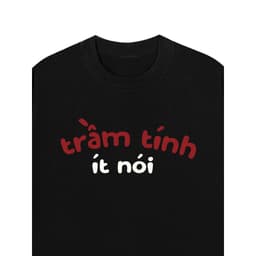 Áo Vớ Vẩn Vui Tươi Áo Thun TRẦM TÍNH ÍT NÓI Cotton 100% Oversize REDLABEL Nam Nữ TS56 6