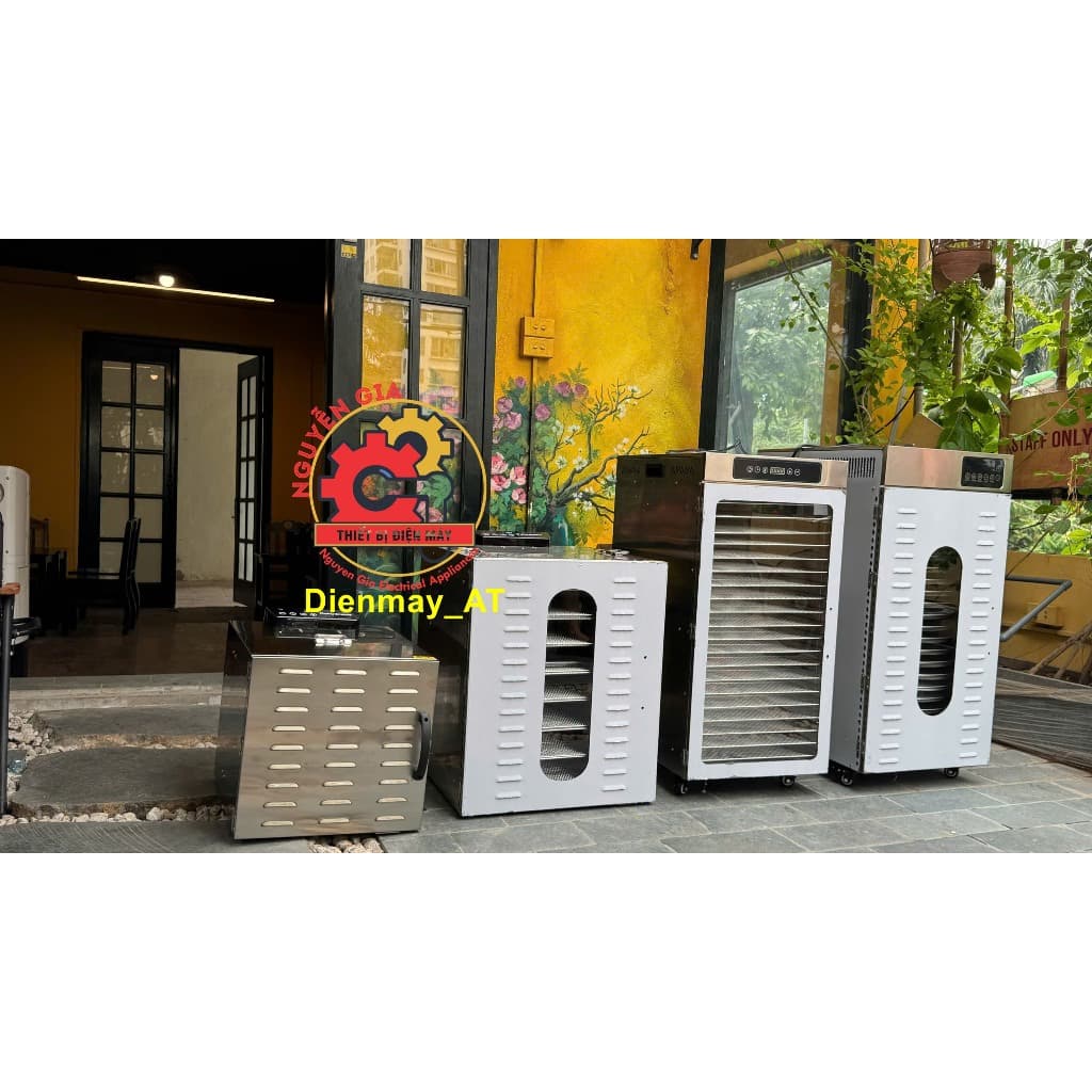 Tủ Sấy 10,16,20 tầng đa năng– chuyên để sấy thực phẩm, dược liệu, trái cây, thịt cá, thảo mộc…khay inox 304 : Chống gỉ