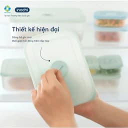 Bộ 7 Hộp Trữ Đông Inochi Bảo Quản Thực Phẩm Tươi Ngon, chịu nhiệt độ tốt, hộp để ngăn đá cao cấp 4