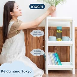 Kệ đa năng 2 3 4 tầng inochi | Thiết kế nhỏ gọn, dễ lắp ráp, chịu lực tốt, kệ đựng mỹ phẩm cao cấp 8