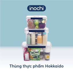 Thùng đựng thực phẩm Inochi 10-30L, thùng đựng đồ khô có roong chống ẩm tốt 1