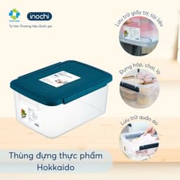 Thùng đựng thực phẩm Inochi 10-30L, thùng đựng đồ khô có roong chống ẩm tốt 3