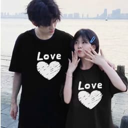 Áo thun Unisex Nam Nữ in hình TRÁI TIM LOVE, chất cotton 100% - BOONE - BNE00244 3