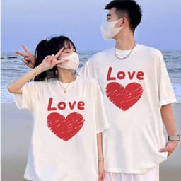 Áo thun Unisex Nam Nữ in hình TRÁI TIM LOVE, chất cotton 100% - BOONE - BNE00244 6